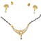 Mangalsutra with Earring Jewerly Set, Mangalsutra Necklace, Mangalsutra Chain, Mangalsutra Earrings, Mangal Sutra, Indian Jewelry